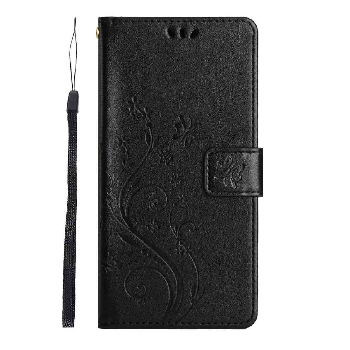 Générique Noir Étui Portefeuille Magnétique Motorola Moto G15