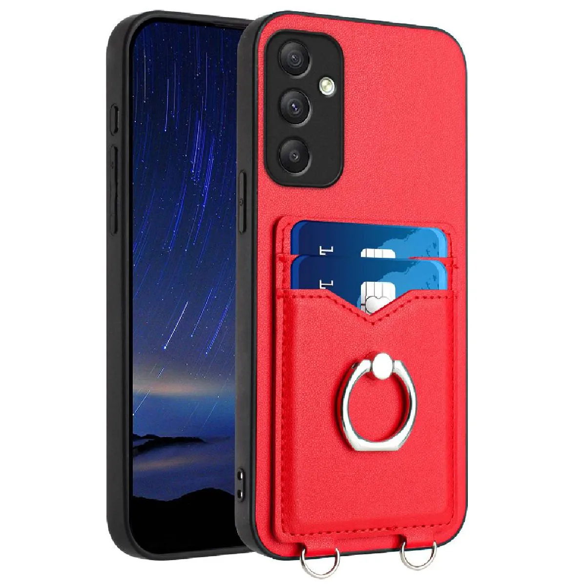 Coque GANGXUN Samsung Galaxy A35 - Rouge