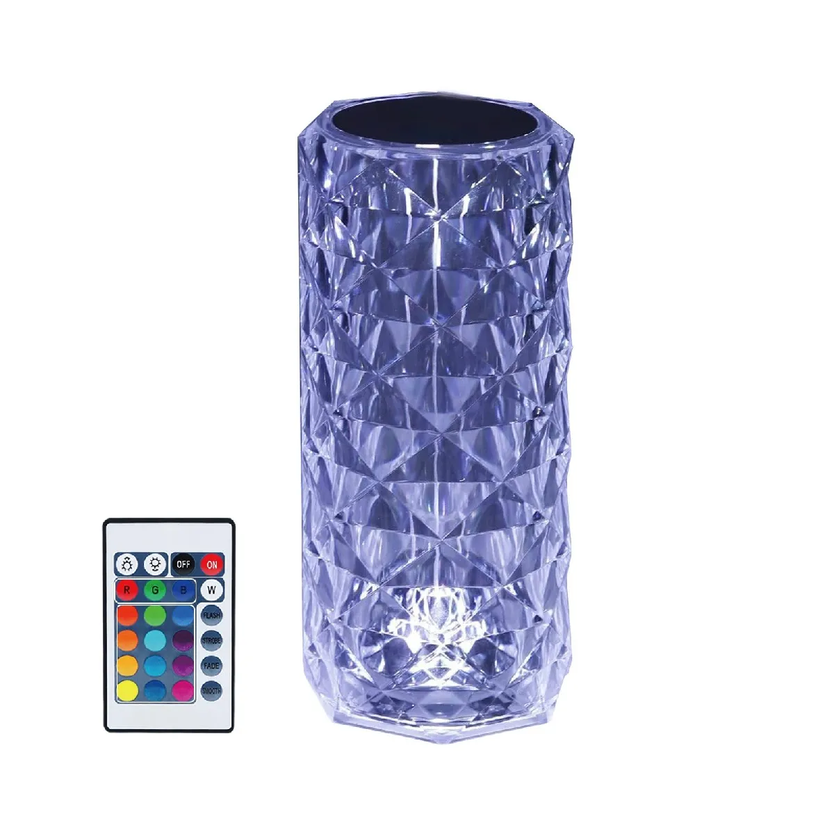 Zmh lampe de table LED cristal - Transparent