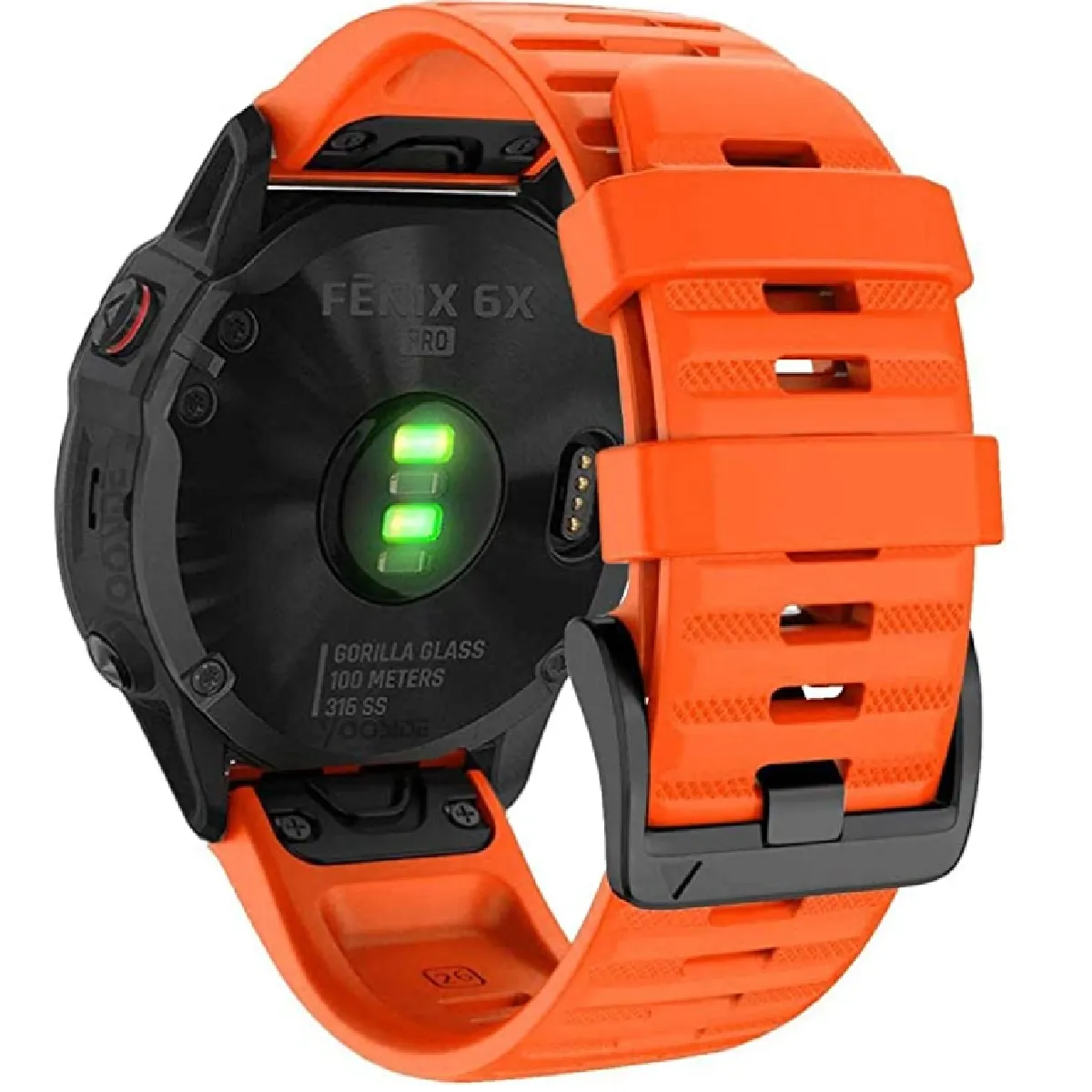 Inf Orange Bracelet En Silicone Pour Garmin Fenix 6X - 26 Mm