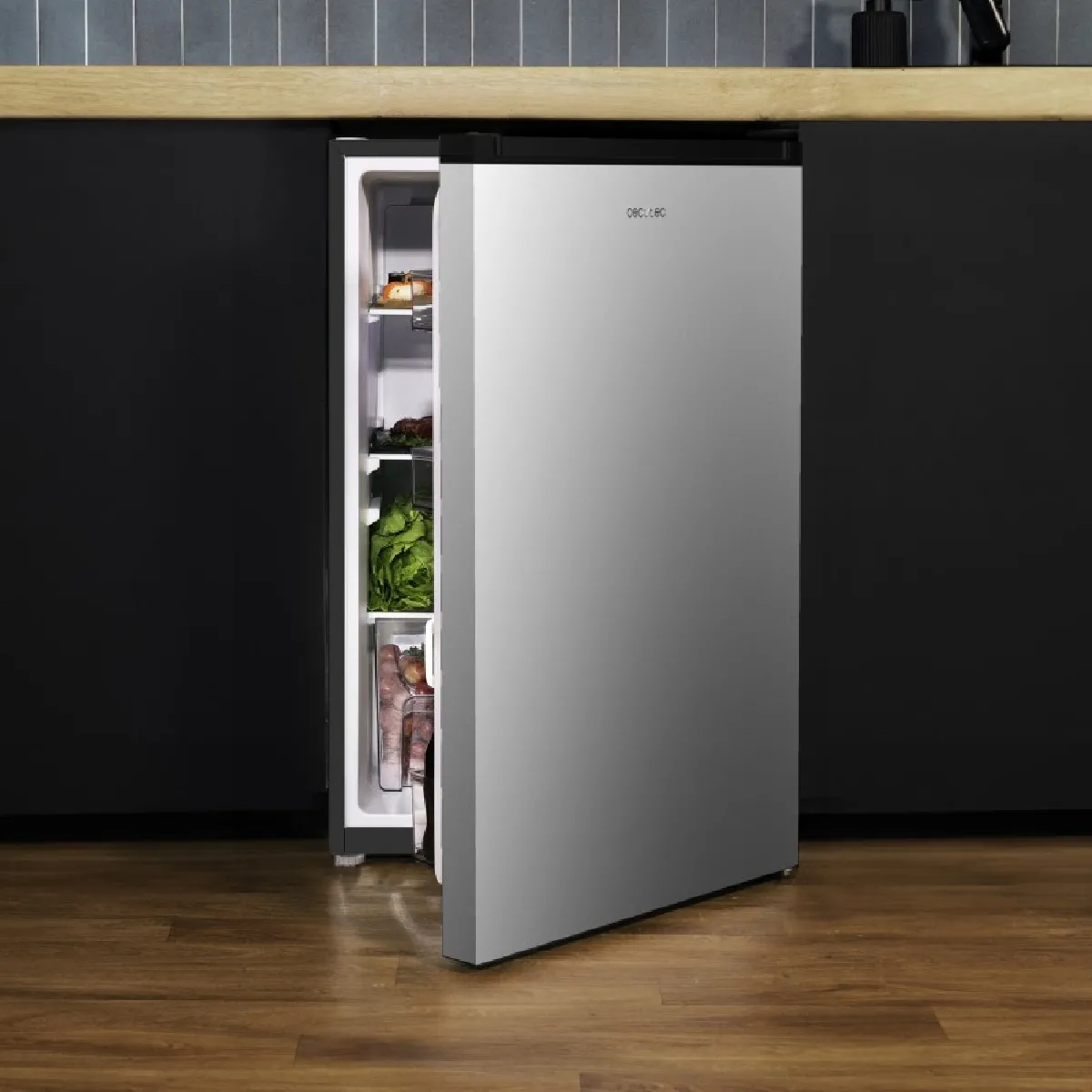 CECOTEC R&eacute;frig&eacute;rateur  Bolero Coolmarket TT 133 L Inox Mini E Acier inoxydable