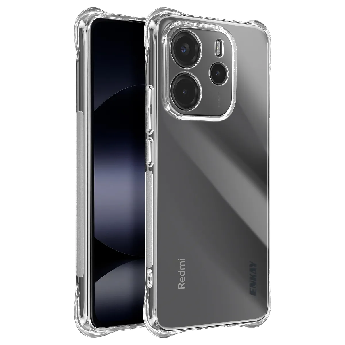 Avizar Coque Pour Xiaomi Redmi Note 14 4G Antichoc Flexible Coins Renforcés Transparent
