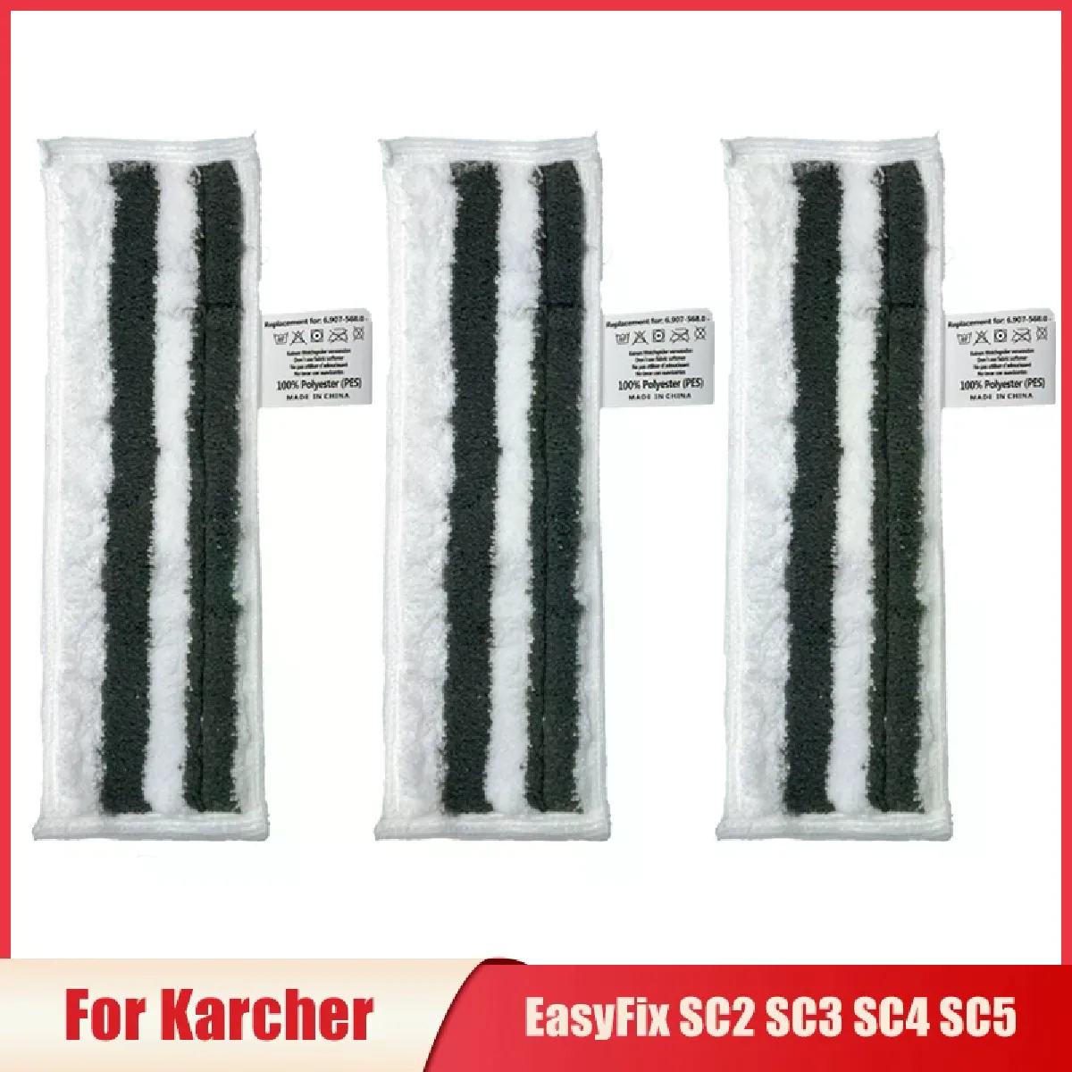 Générique Housse De Serpillière Pour Nettoyeur Vapeur Karcher Easyfix