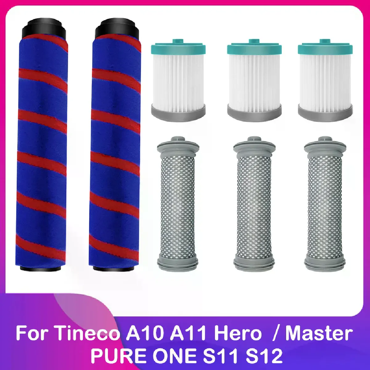 Lot De 3 Filtres Compatibles Tineco A10 A11 Hero Master Pure One S11 - Filtration Efficace