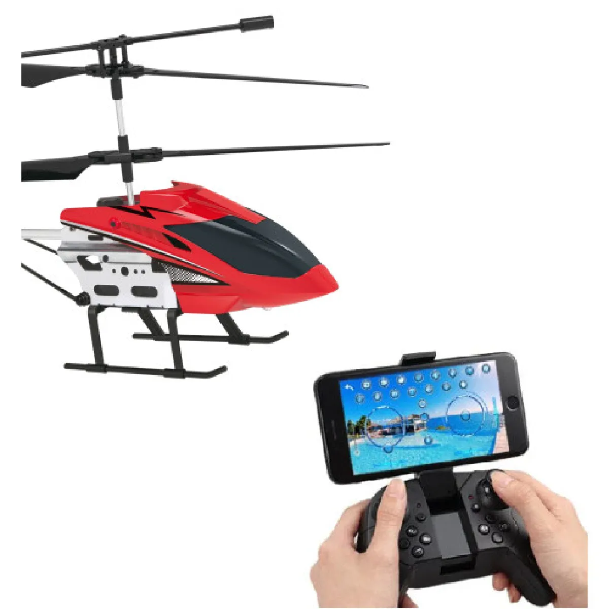 Drone Hélicoptère WIFI avec caméra 2MP intégrée