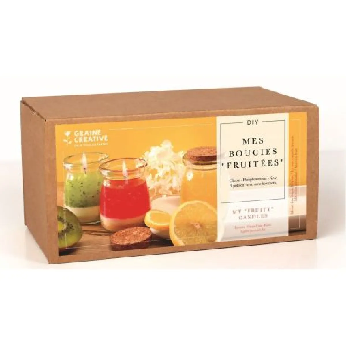 Graine Creative - Coffret DIY Bougie Parfumée Fruitée - Kit de Loisirs Créatifs - Image 3