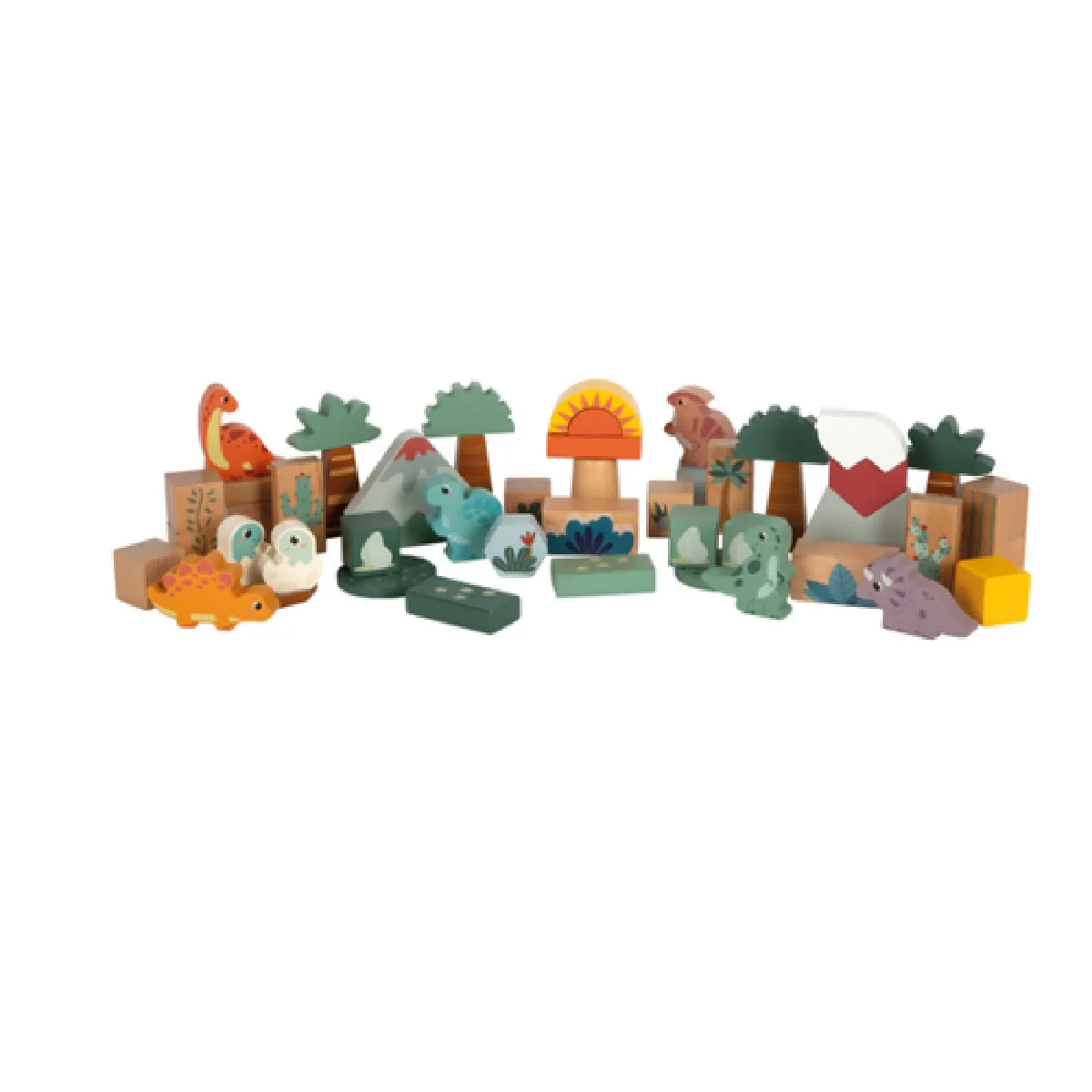 Small Foot Blocs De Construction En Bois Dino