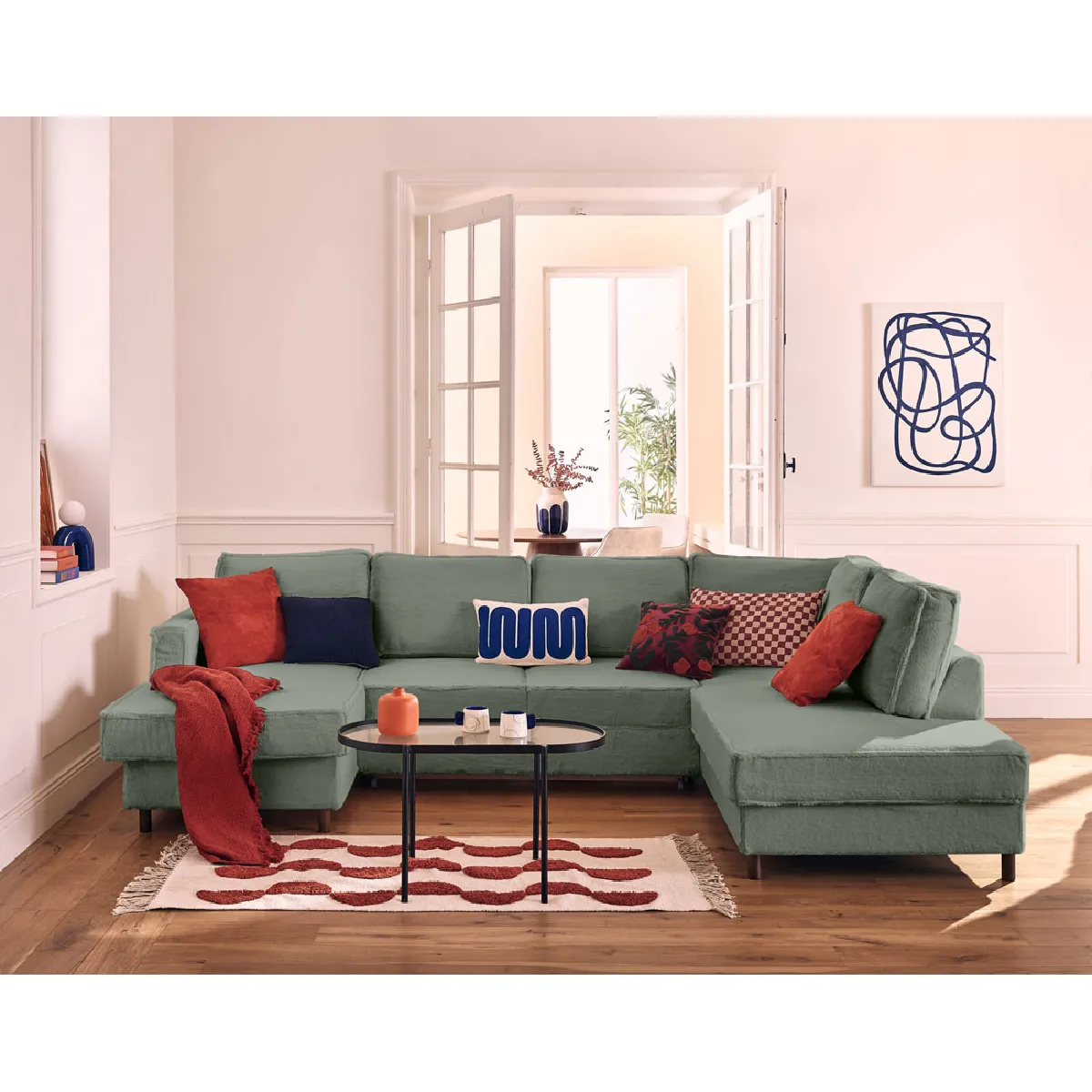 Lisa Design Jake - Fausse Fourrure Verte