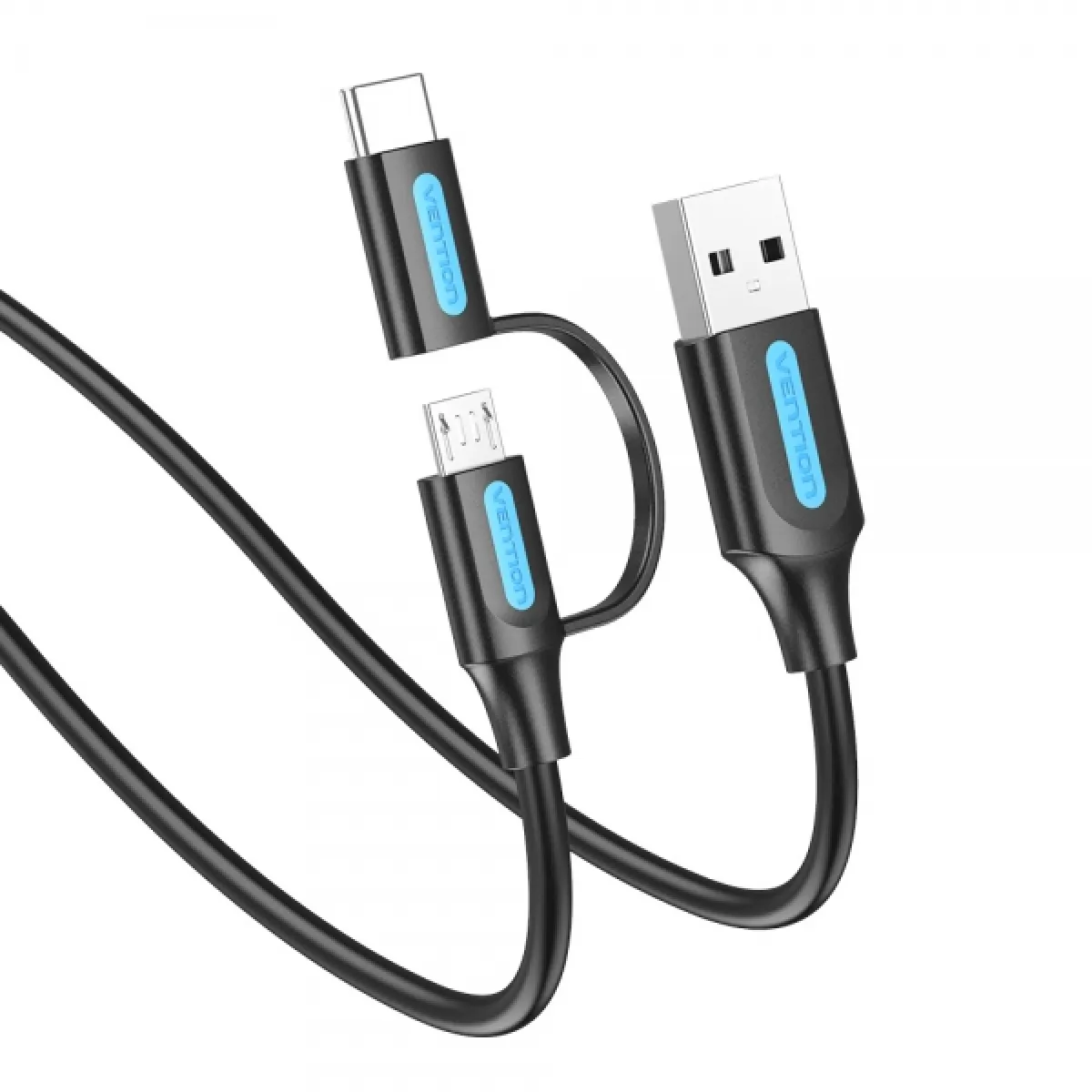 Vention Noir Câble Usb-A Vers Usb-C - 1 M