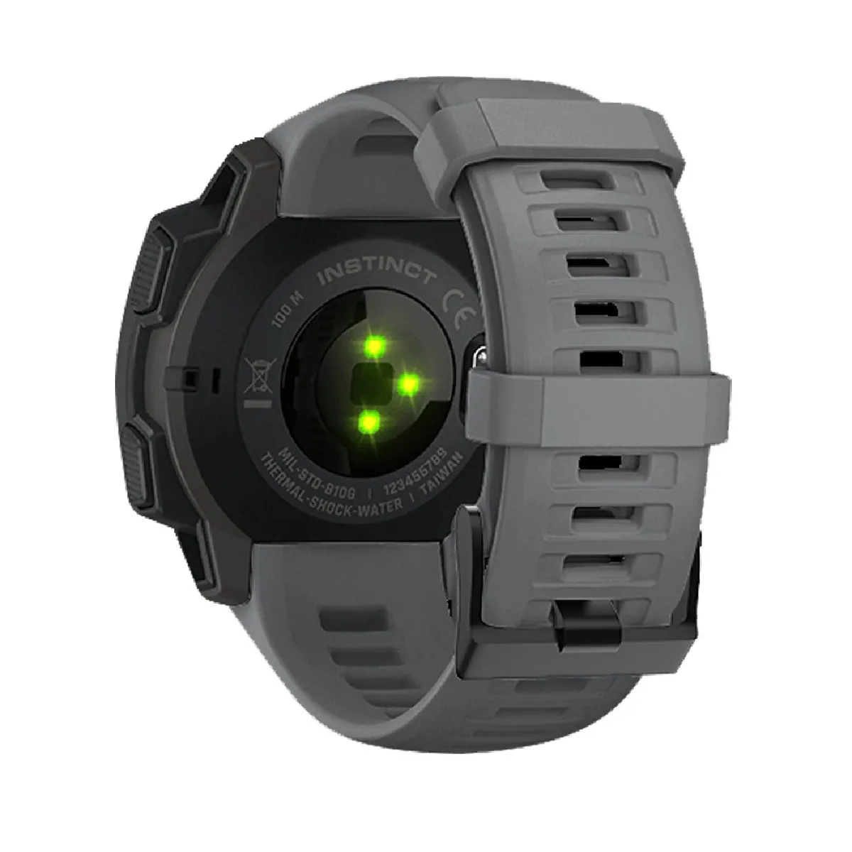 Inf Gris Bracelet En Silicone Pour Garmin Instinct