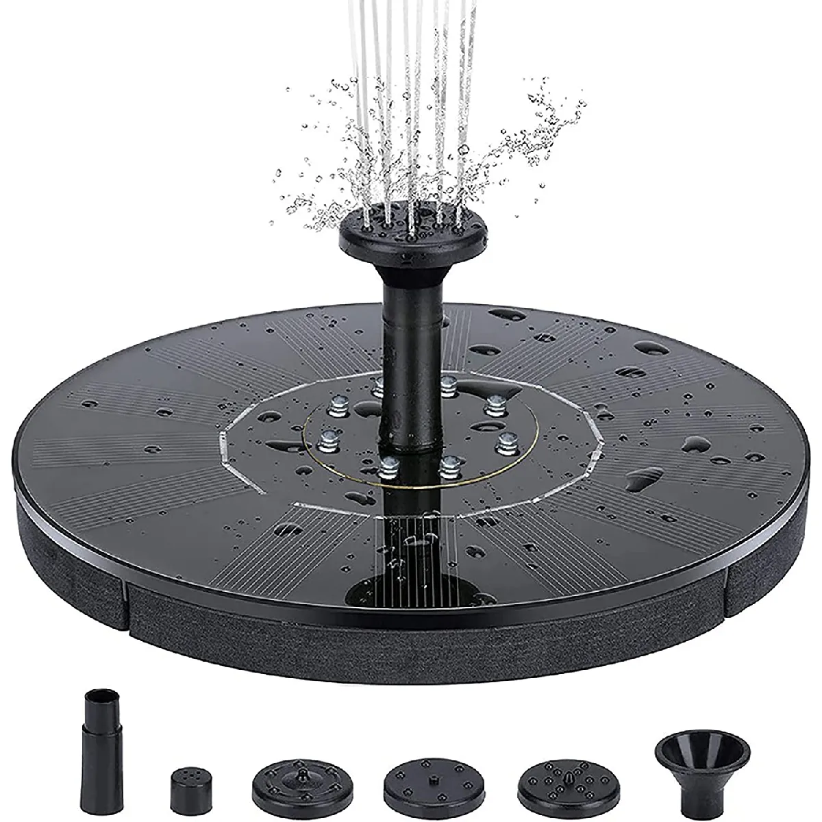 Fontaine solaire avec LED 18 cm