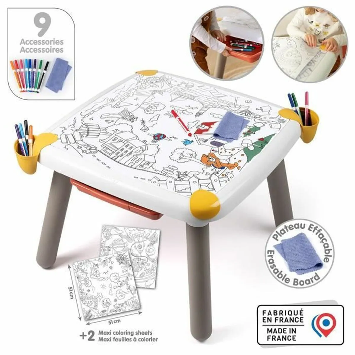 Recharge Coloriages Smoby Kid Table Créative Paw Patrol 7600420400 – 10 Feuilles de Coloriages - vue 4