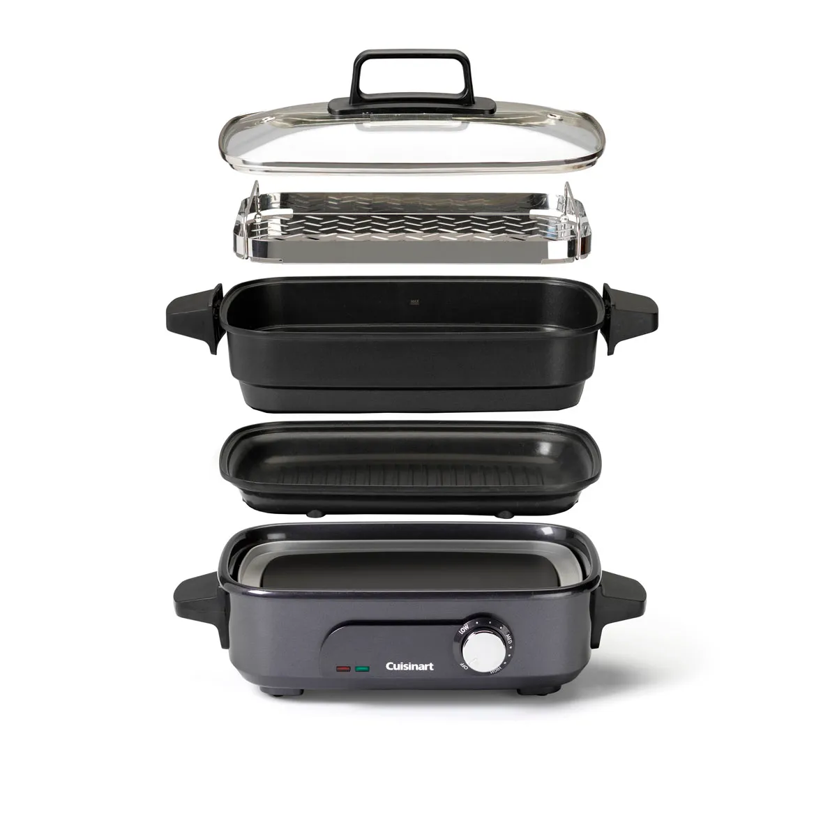 Cuisinart GRMC3E cookergrillsteamer 1400 Watt - vue 2