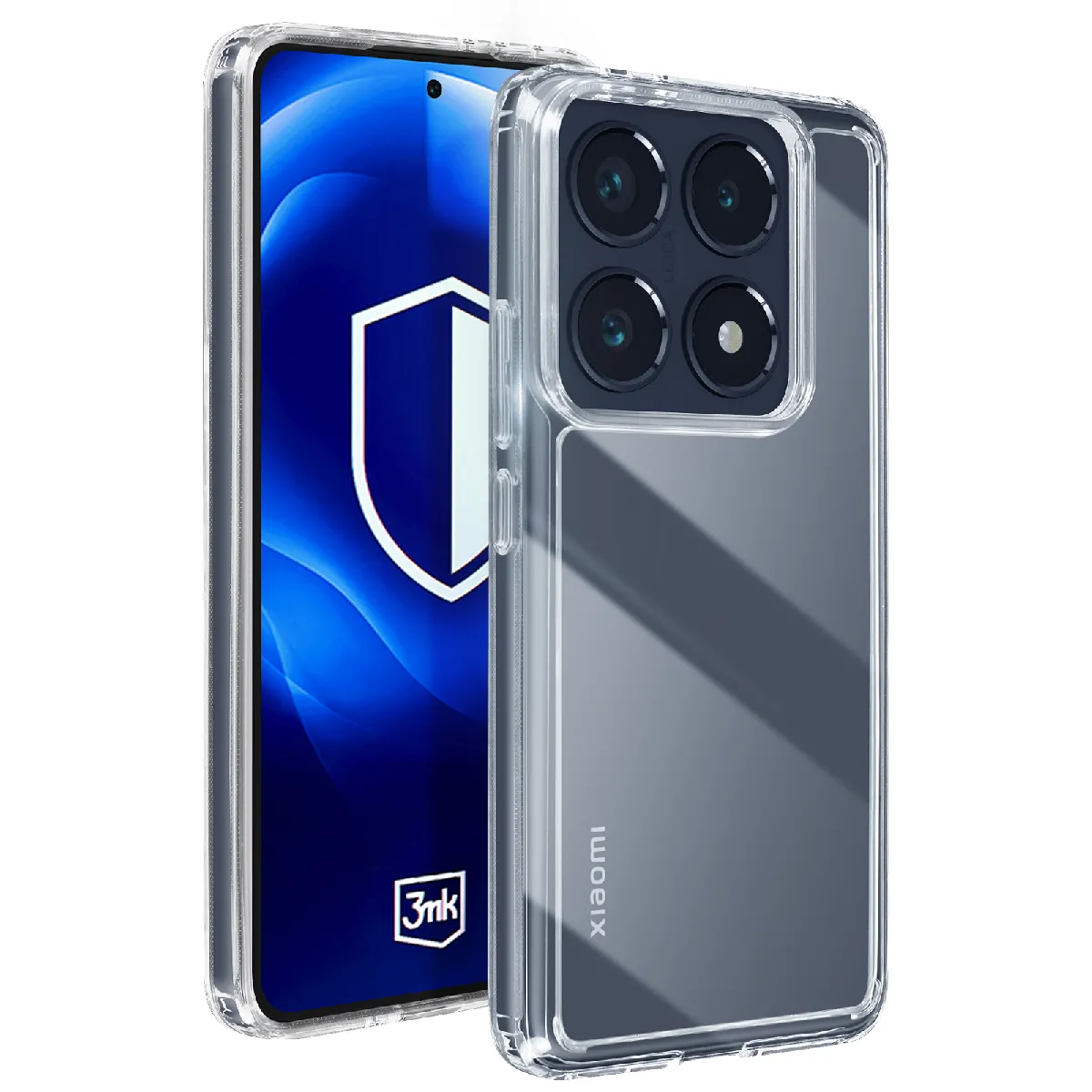 3Mk Transparent Coque Pour Xiaomi 14T Pro Antichoc Avec Bords Surélevés - Neuf - Image 2