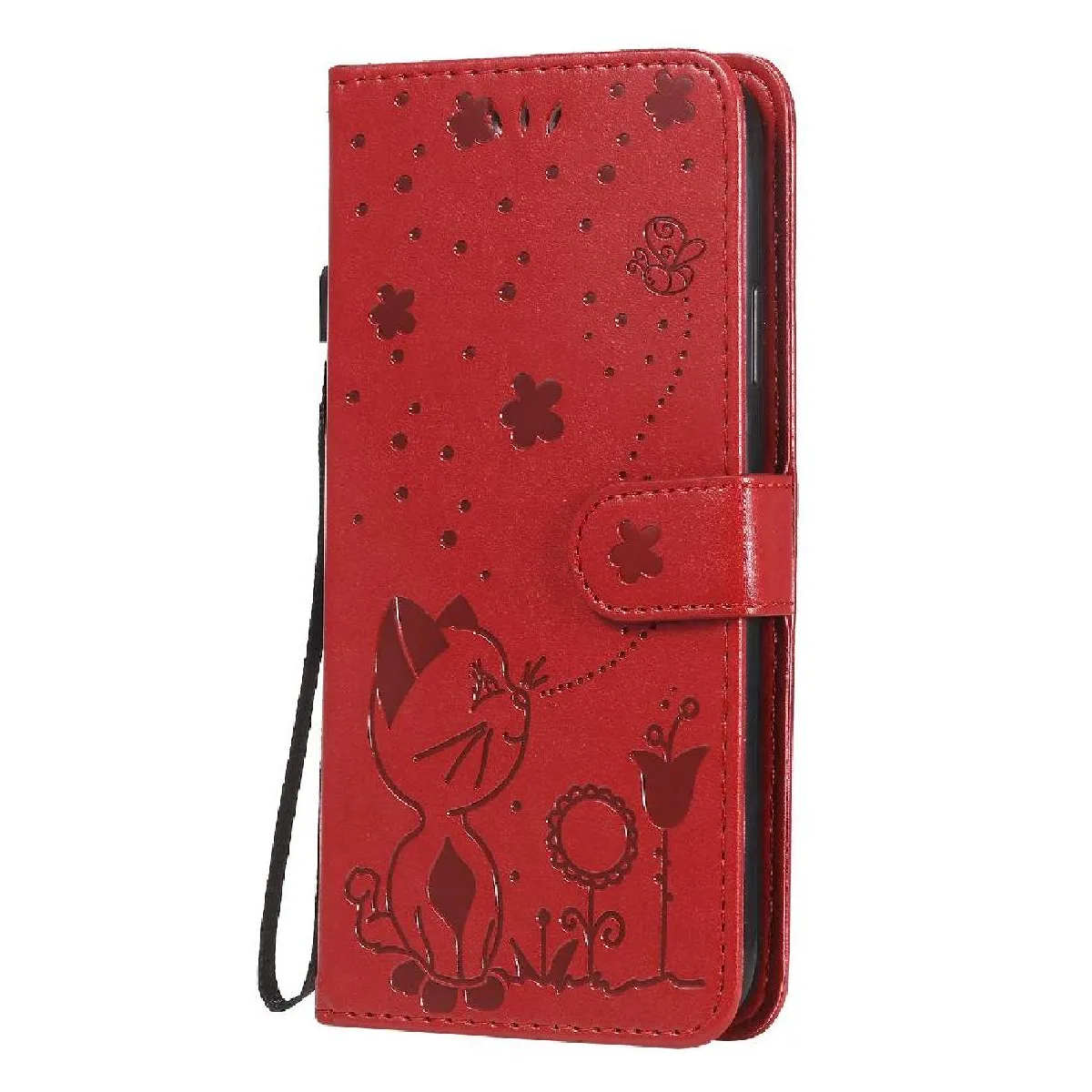 Générique Rouge Étui En Similicuir Apple Iphone Xr