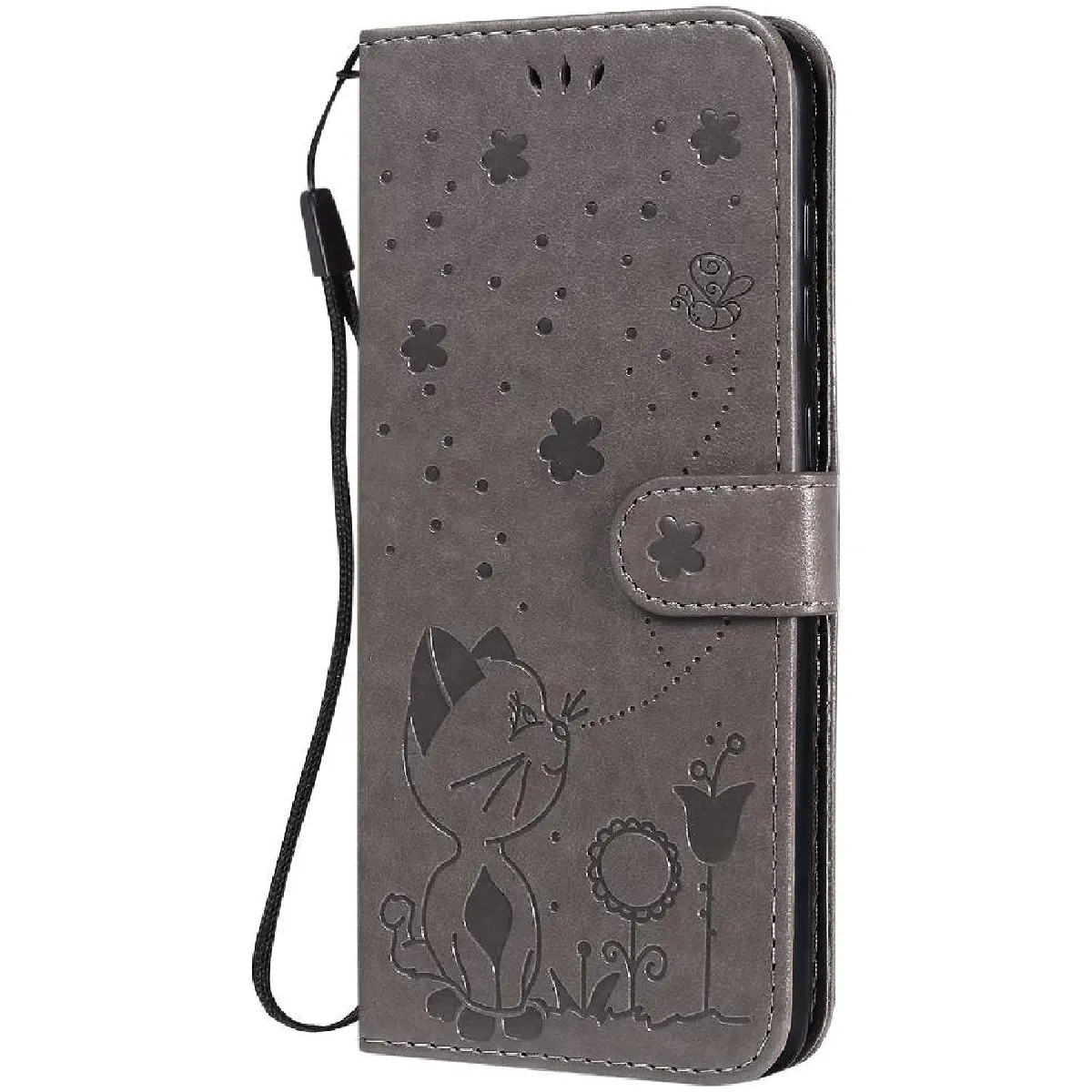 Générique Gris Étui Porte-Cartes Samsung Galaxy A70s