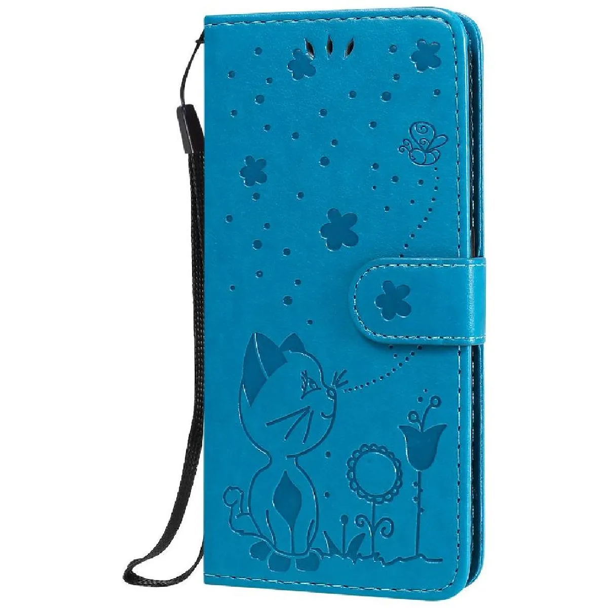 Générique Bleu Étui Portefeuille En Similicuir Samsung Galaxy A01