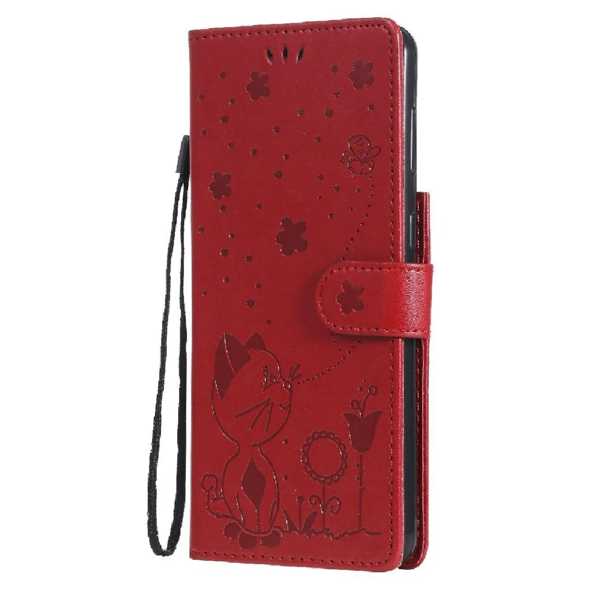 Générique Rouge Étui Portefeuille En Similicuir Samsung Galaxy S21