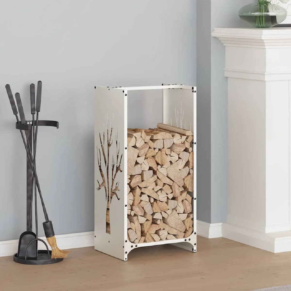vidaXL Porte bois de chauffage 40x30x80 cm