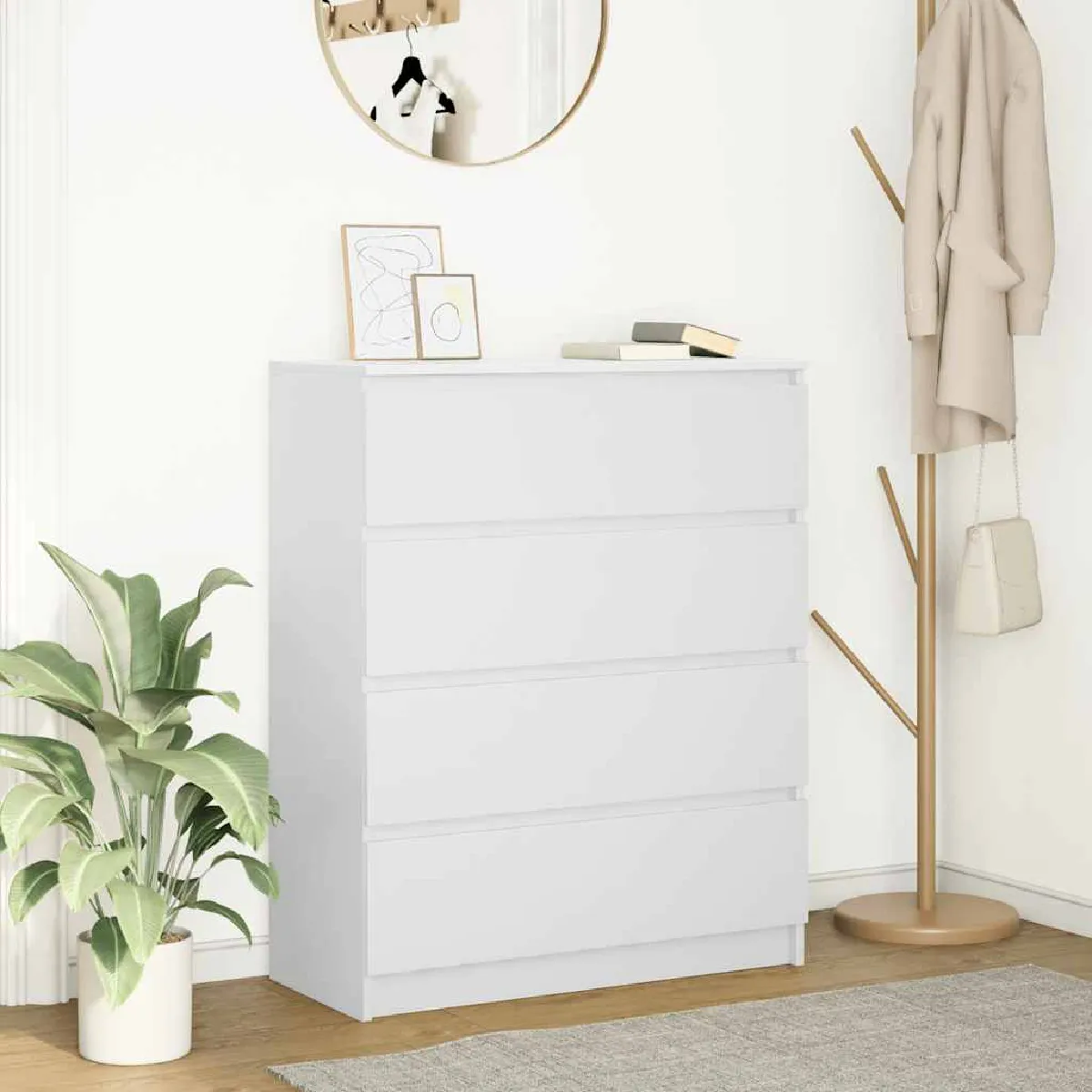 VIDAXL - Buffet - Blanc - 80x35x99 cm - Image 2