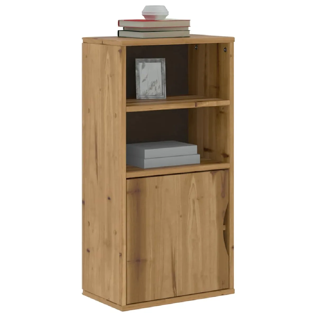 vidaXL Armoire latérale ODDA Bois massif pin - vue 2