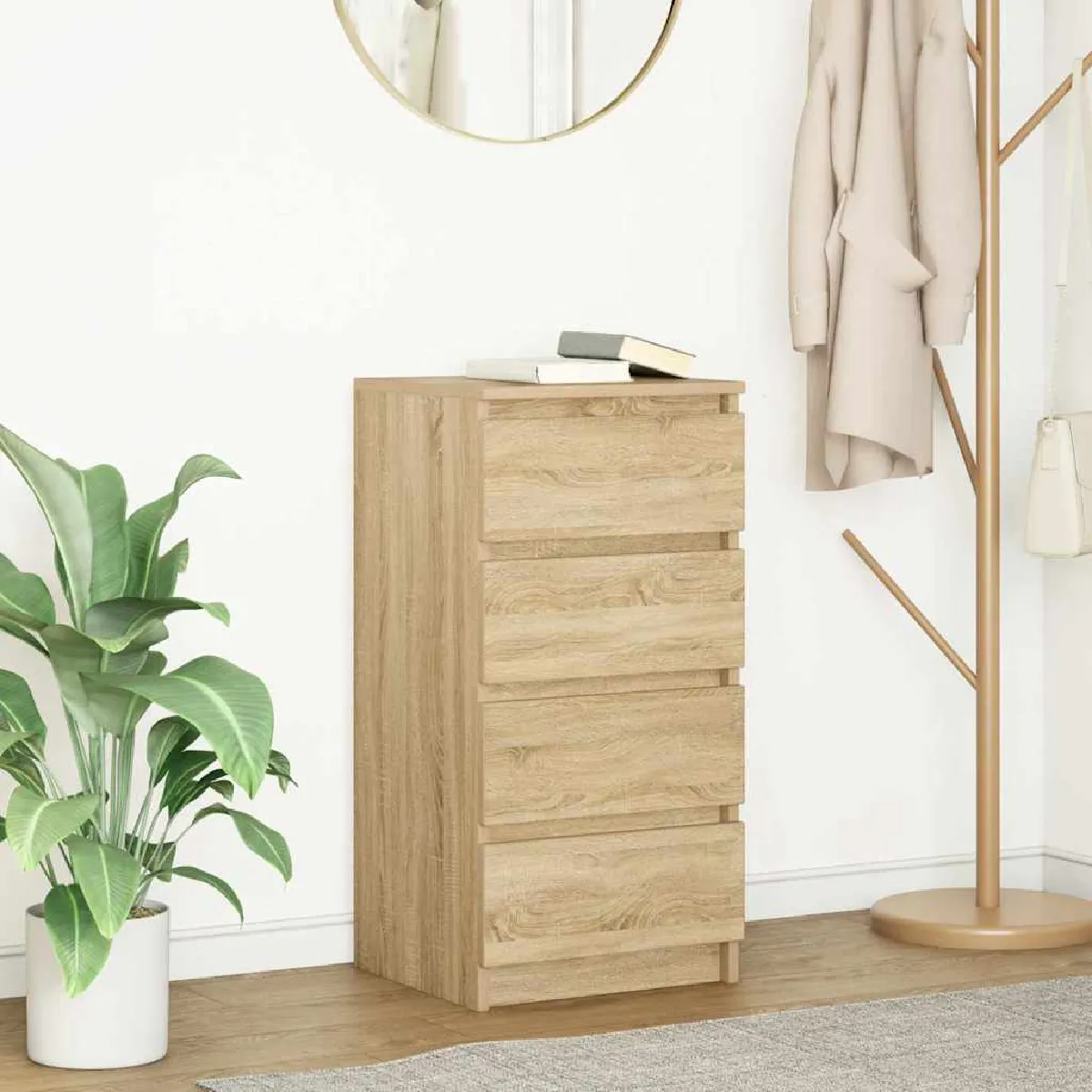 vidaXL - Buffet - 37,5x35x76 cm - Chêne Sonoma - Image 3