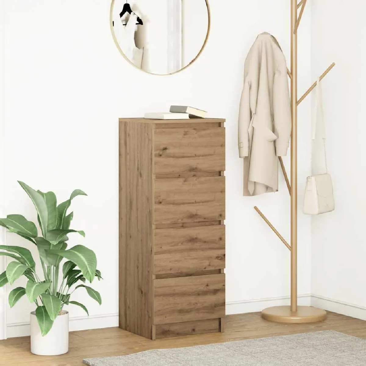 VidaXL Buffet - Chêne artisanal