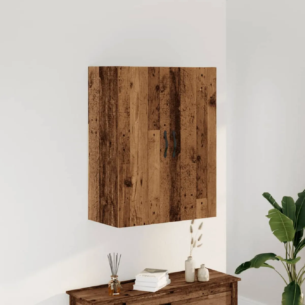 Vidaxl Armoire murale Vieux bois - vue 4