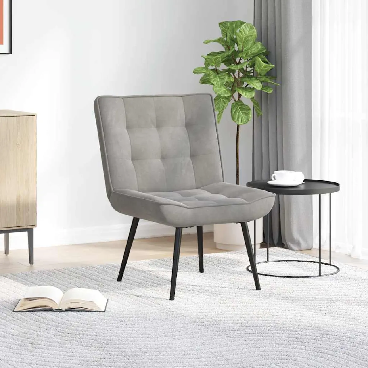 Vidaxl Gris Chaise De Relaxation Foncé