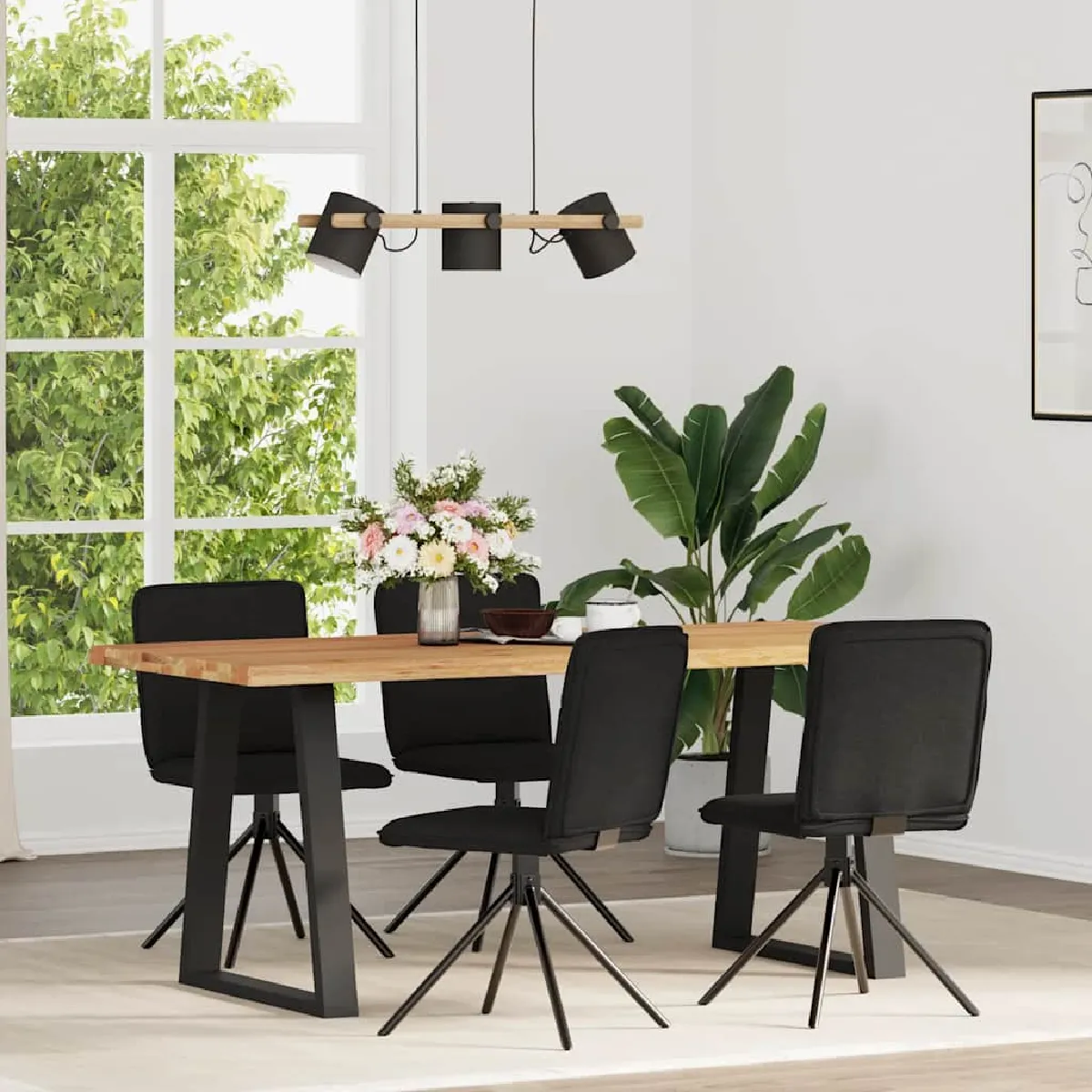 vidaXL Chaises à manger lot de 6 Tissu - vue 4