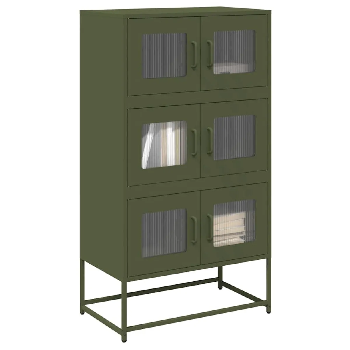 Vidaxl Vert Buffet Haut - Olive