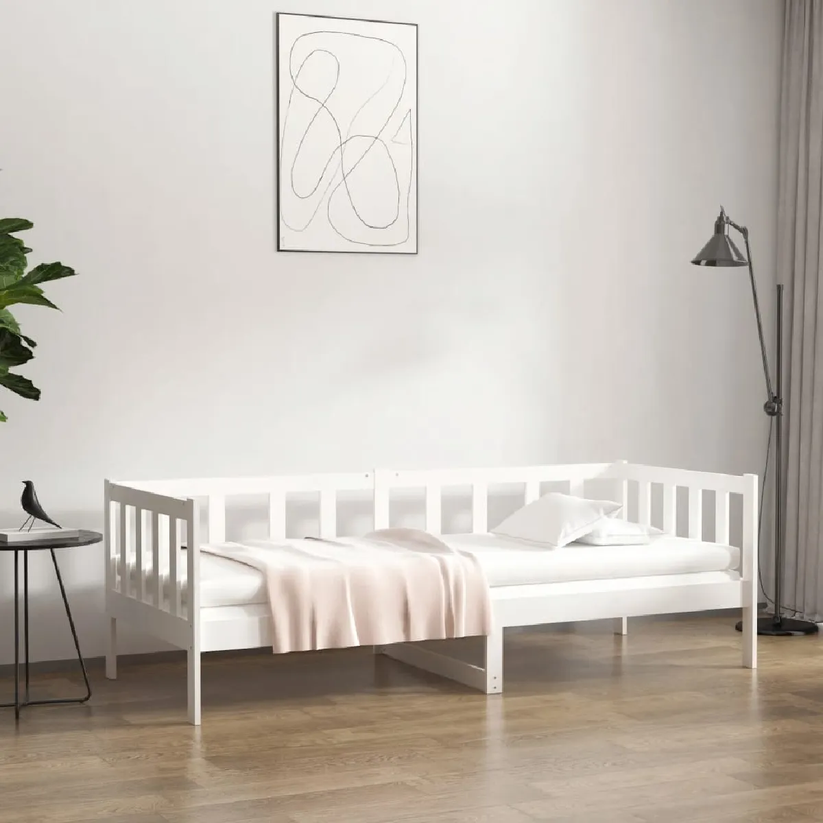 vidaXL Lit de jour blanc 80x200 cm