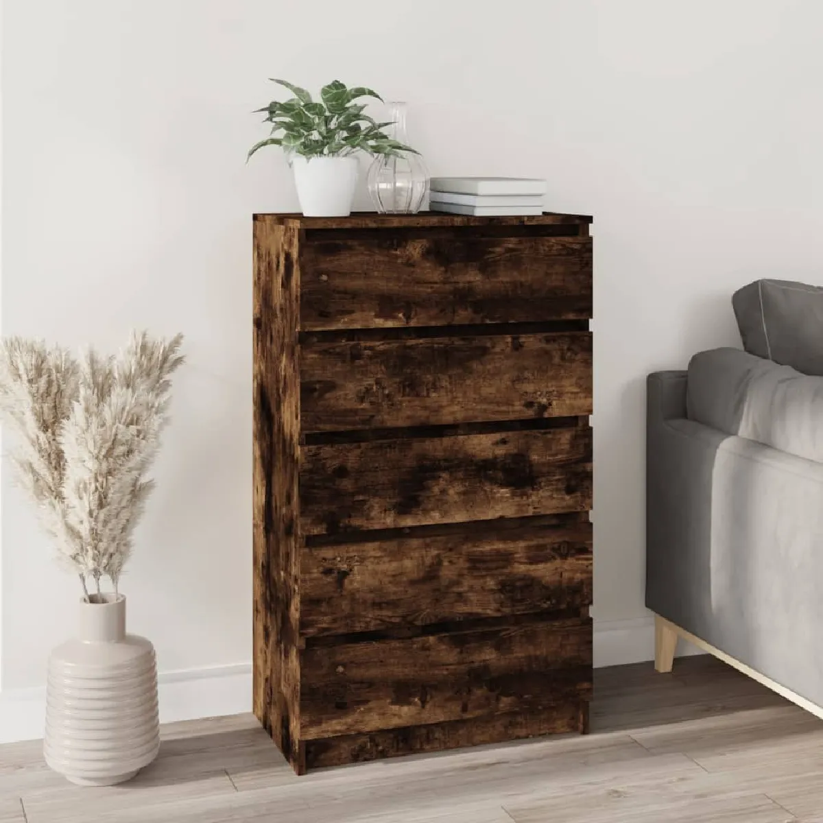 VIDAXL - Commode - Chêne - 60x36x103 cm - Image 2