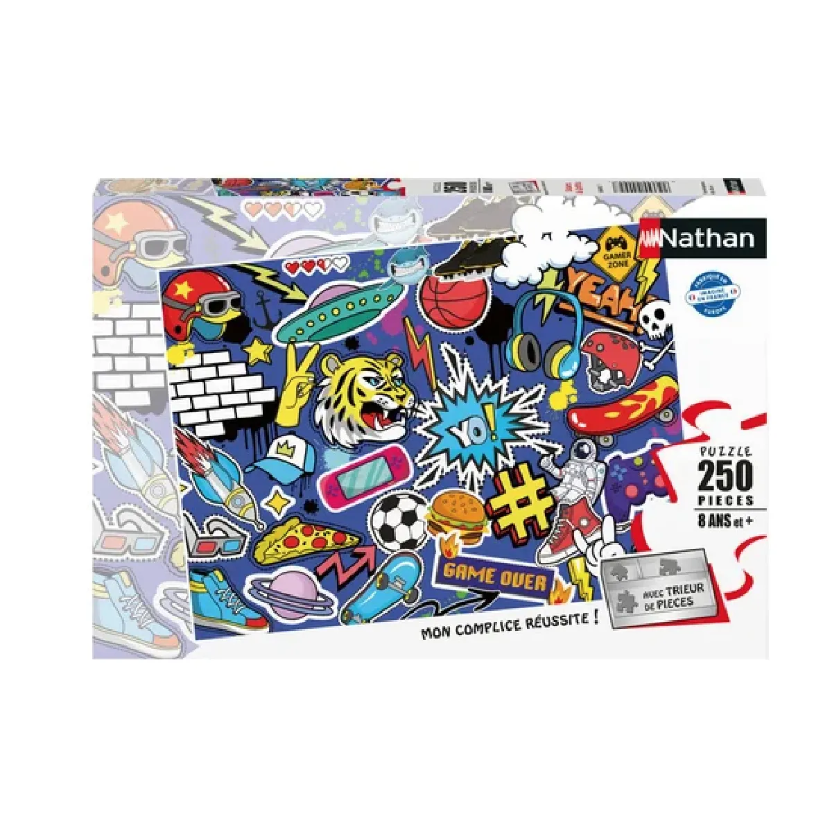Puzzle 250 pièces : Stickers & Graffitis Ravensburger Nathan - vue 2