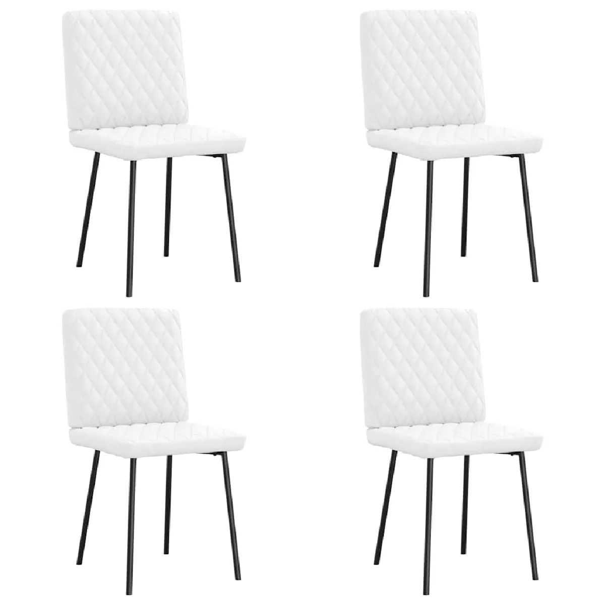 VidaXL Chaises à manger Lot de 4 Similicuir