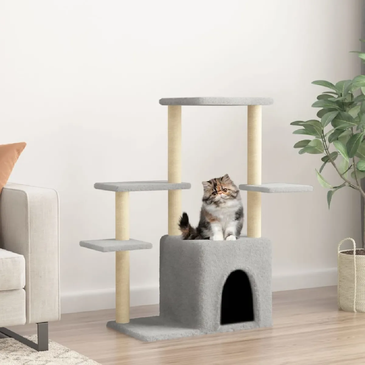 vidaXL Arbre à chat avec griffoirs 97 5 cm - vue 2