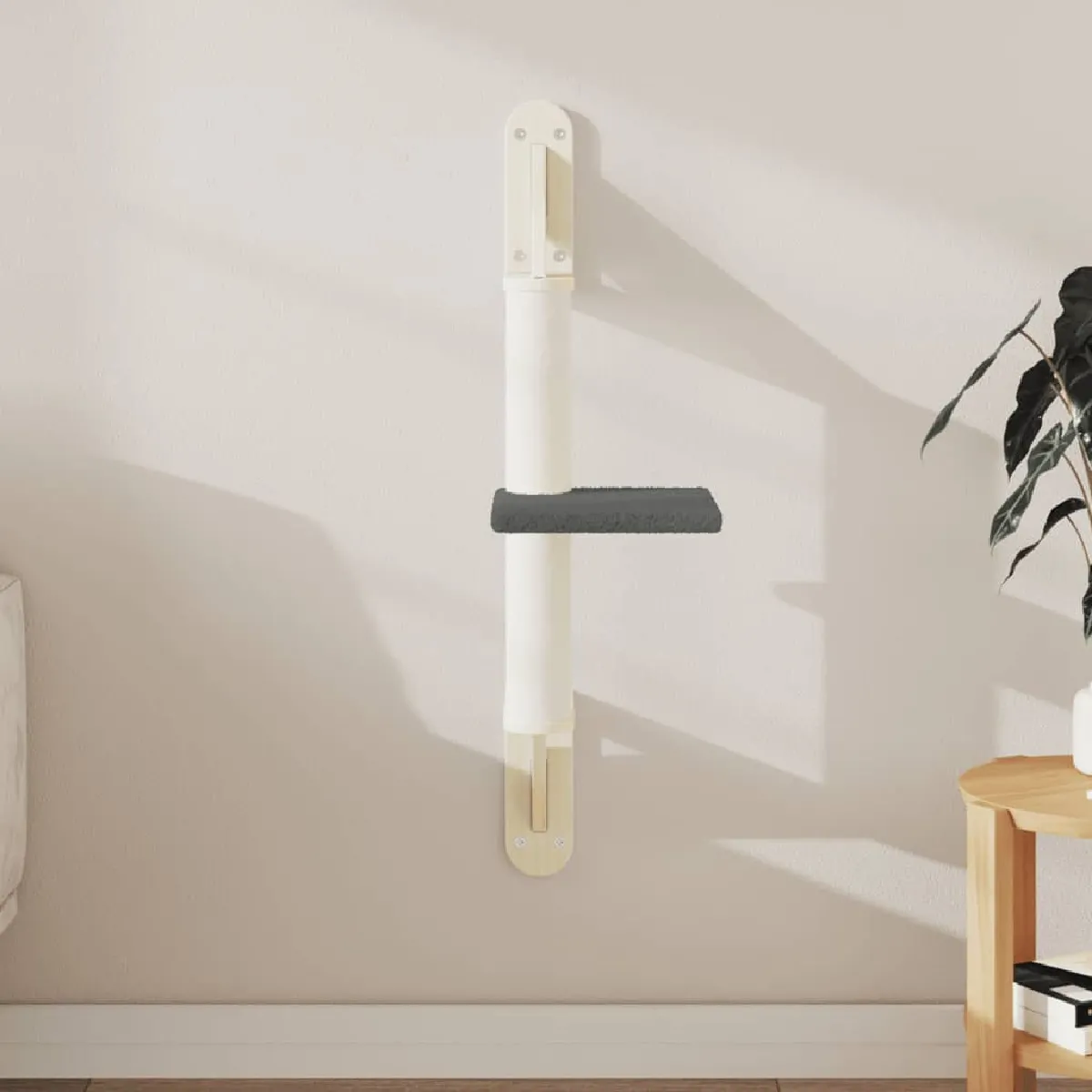 Meilleurs prix pour vidaXL Arbre à chat mural avec griffoir gris foncé 85,5 cm, tour à chat, griffoir pour chat, tour à chat murale, meuble pour chat