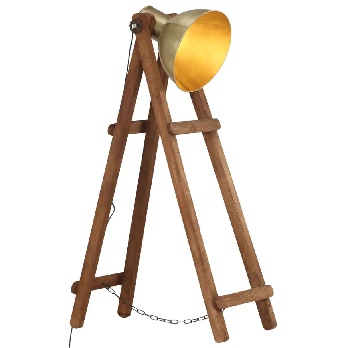 vidaXL Lampadaire Vintage Bois de Manguier - vue 2