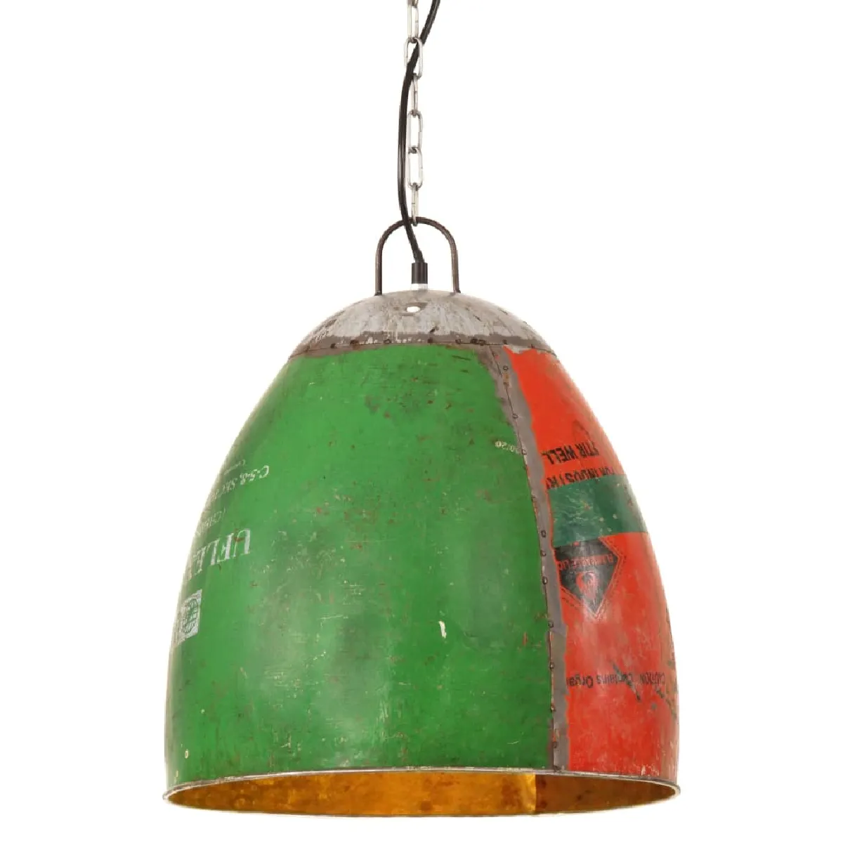 vidaXL Lampe Suspendue Industrielle - Multicolore