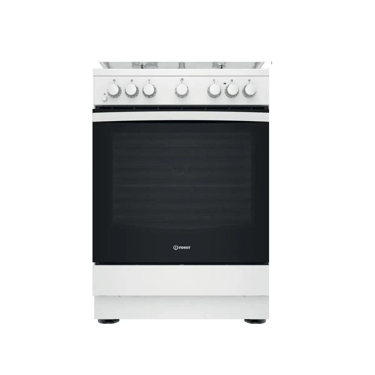 INDESIT Cuisinière mixte 60 cm 3+1 four catalyse IS67M5PCWFR1 - vue 2