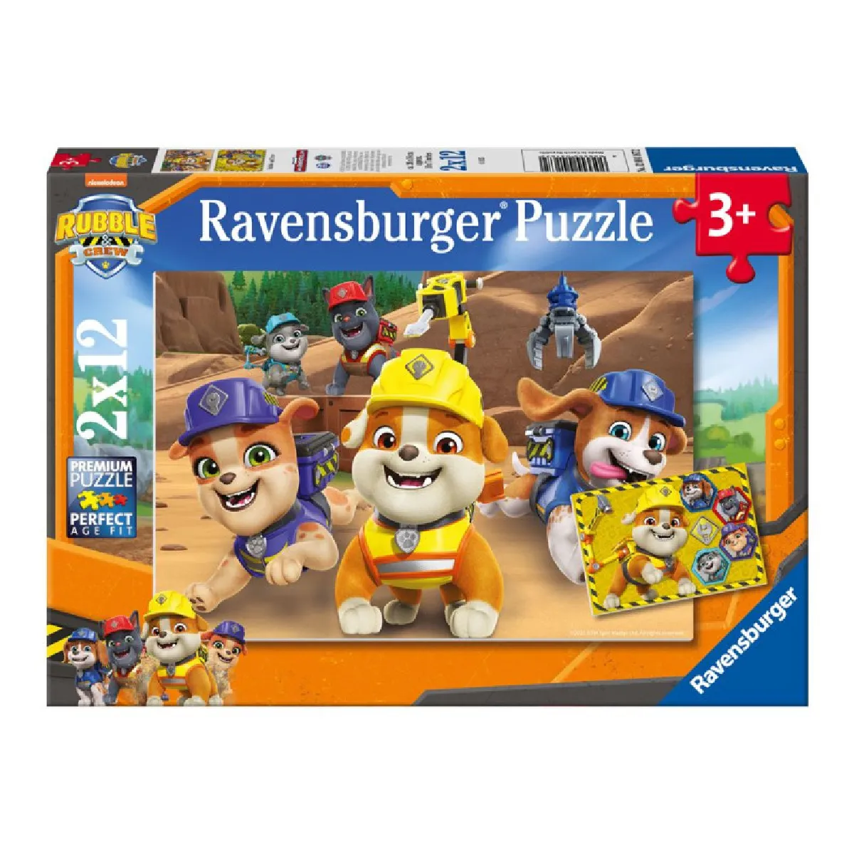 Puzzles 2x12 pièces : Rubben 'équipe en action ! Ravensburger France