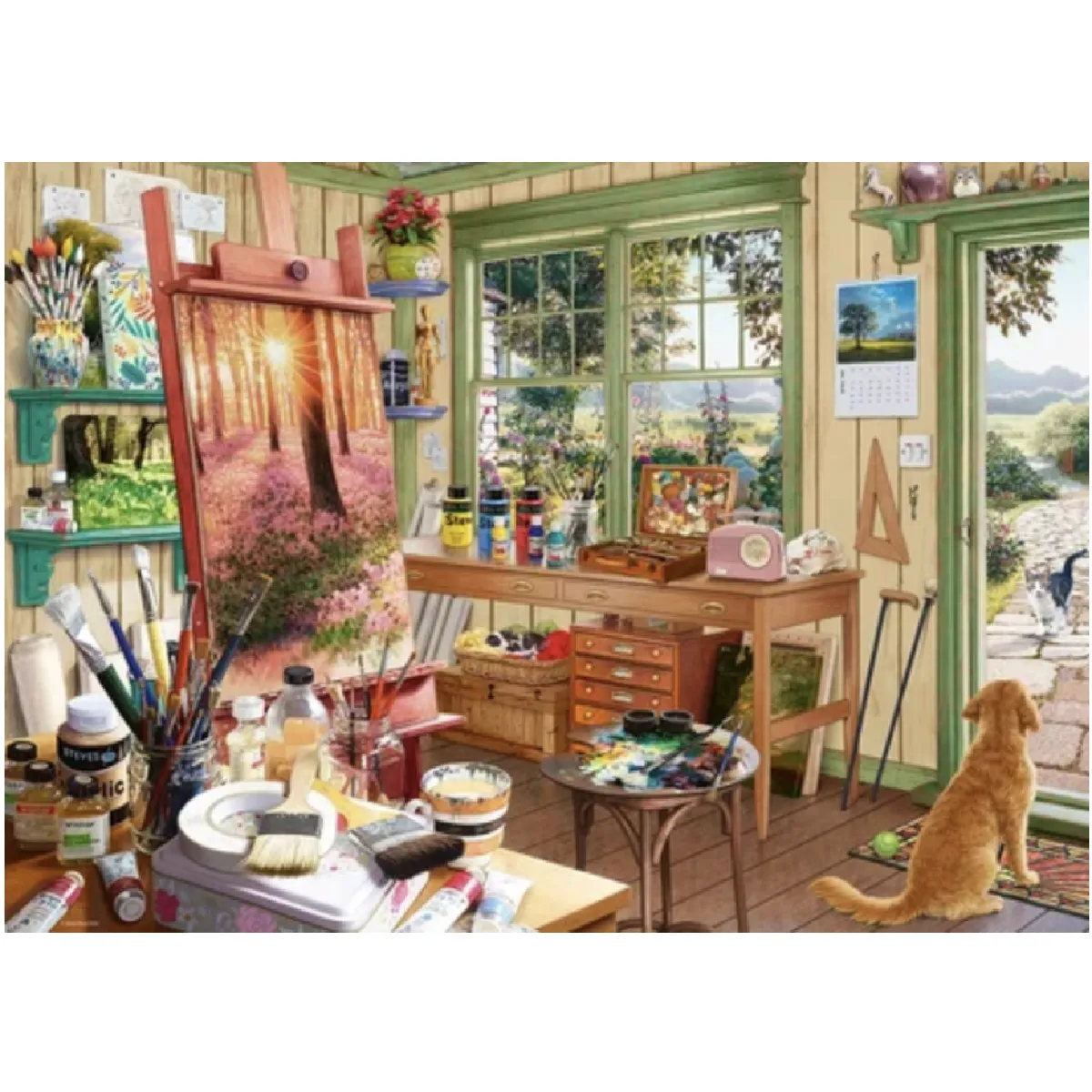 Puzzle 1000 pièces Le cabanon de 'artiste Ravensburger France - vue 1