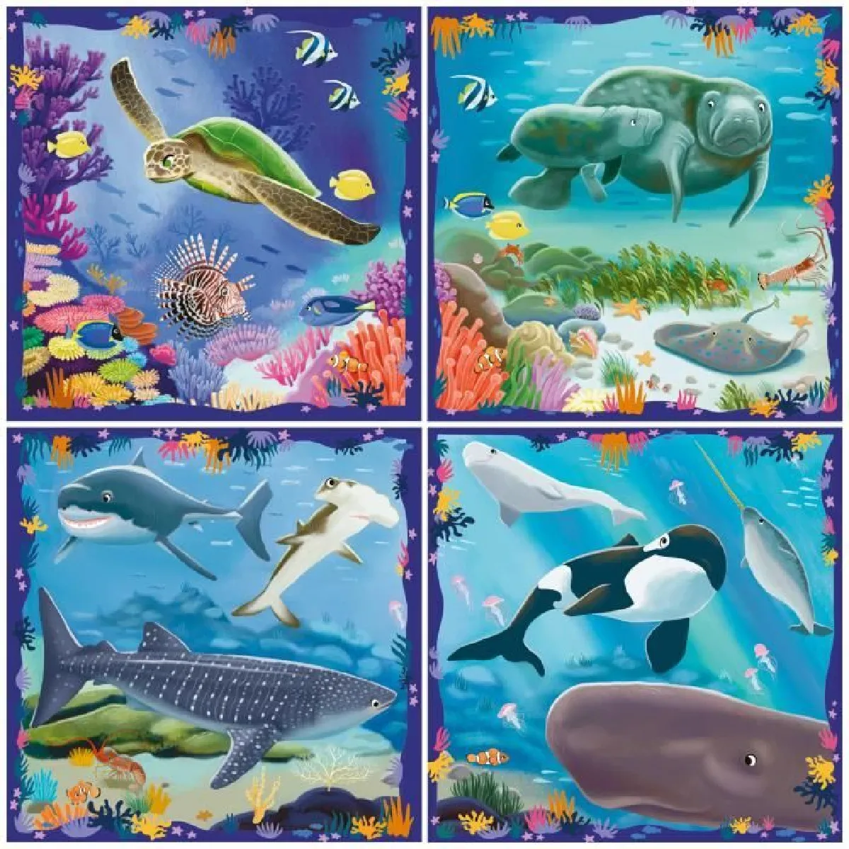 3 Puzzle Up! : Les animaux marins Ravensburger France - vue 5