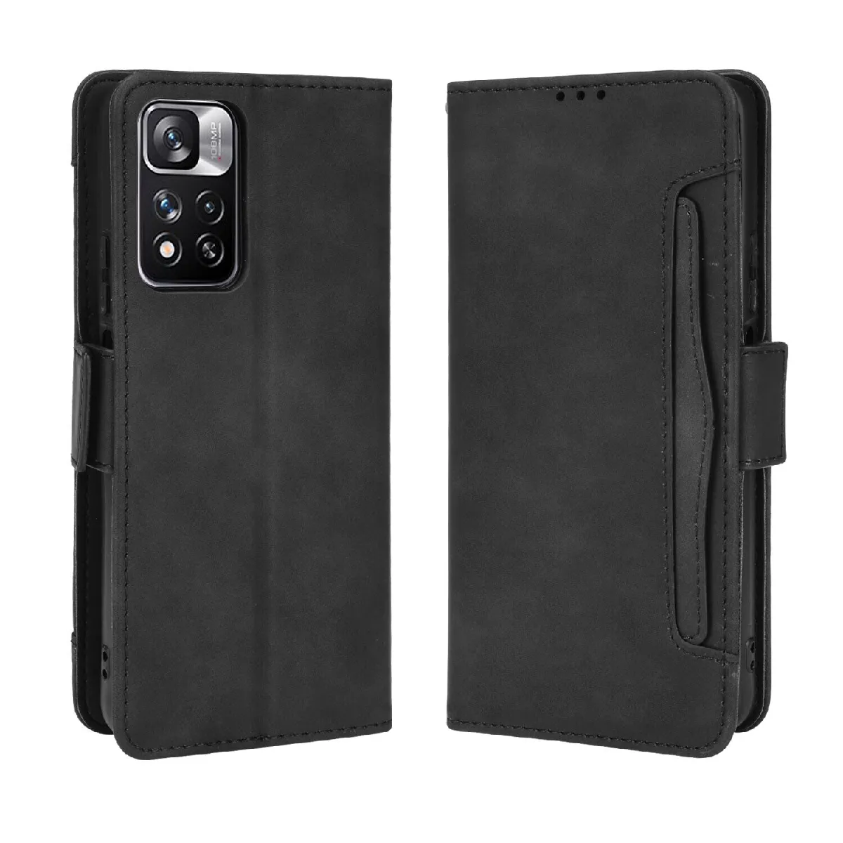 Générique Noir Étui Portefeuille En Similicuir Xiaomi Poco X4 Nfc