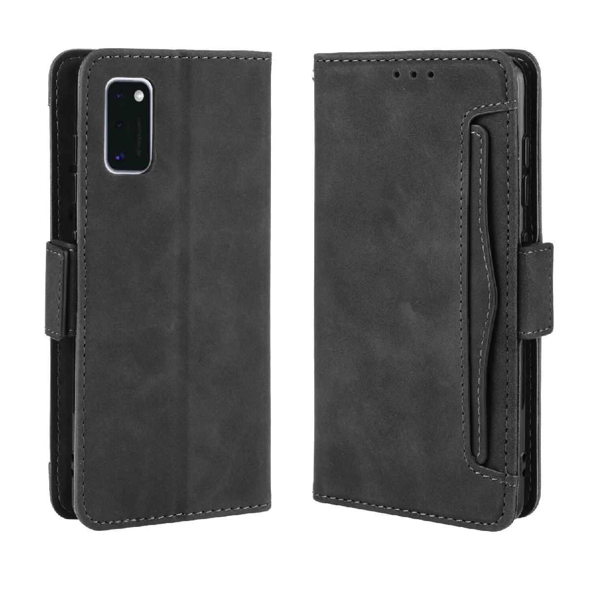 Générique Noir Étui Portefeuille En Similicuir À Fermeture Magnétique Samsung Galaxy A41