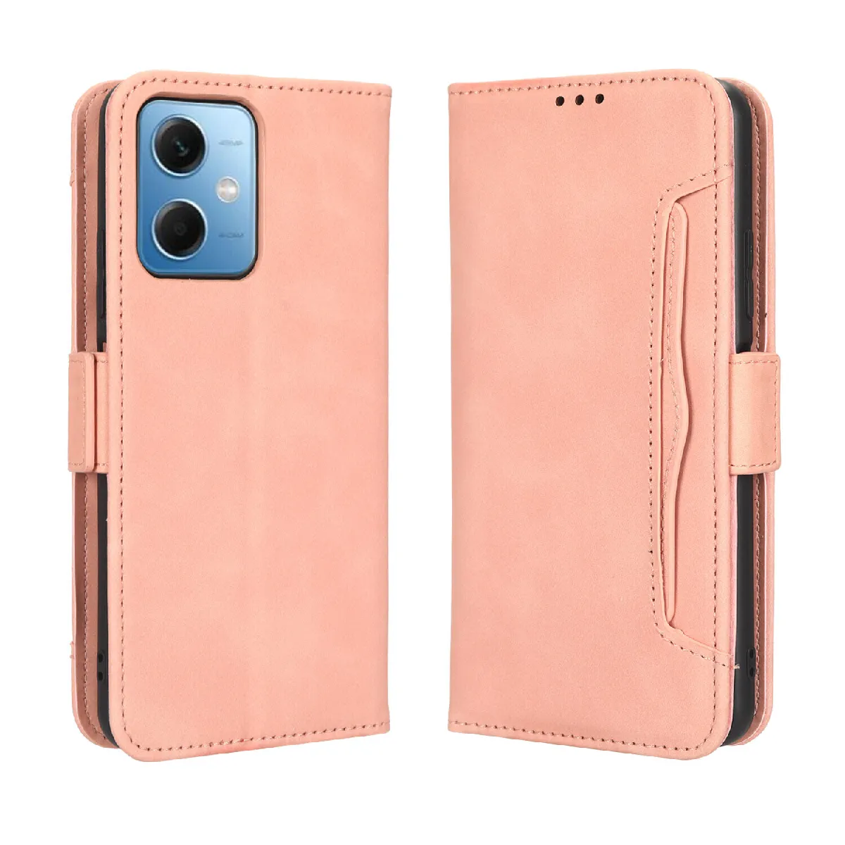 Générique Rose Étui Portefeuille En Similicuir Xiaomi Poco X5 5G