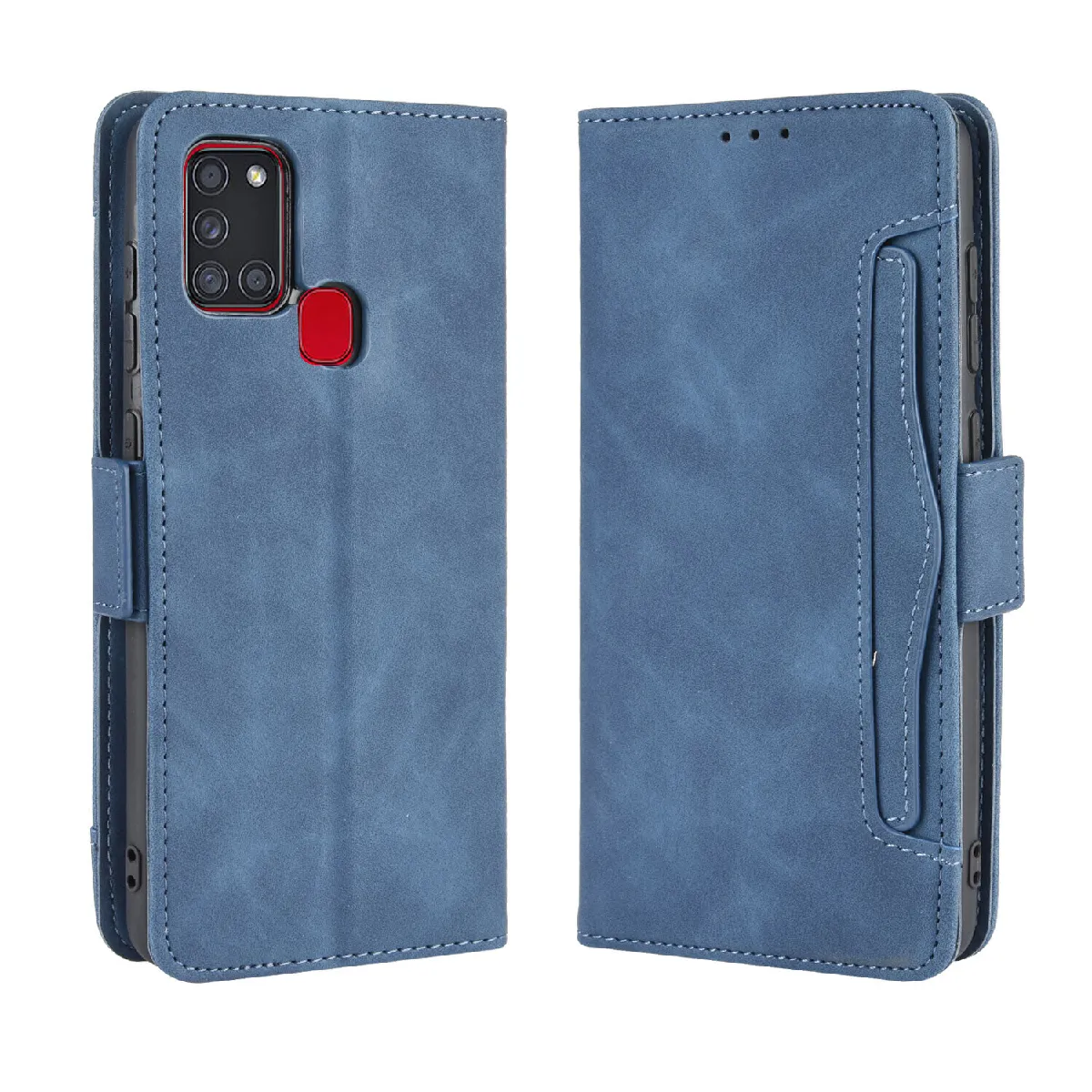 Générique Bleu Étui Portefeuille À Fermeture Magnétique Samsung Galaxy A21s
