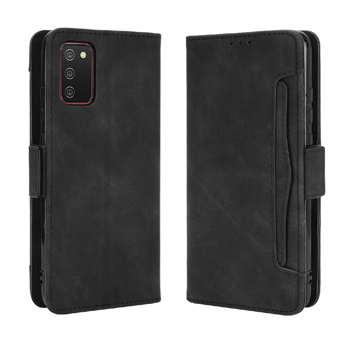 Générique Noir Étui Portefeuille À Fermeture Magnétique Samsung Galaxy A03s