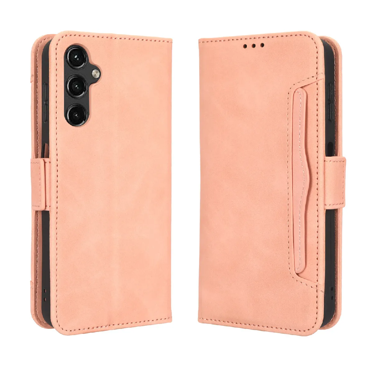 Générique Rose Étui Portefeuille Porte-Cartes En Similicuir Samsung Galaxy A14 5G