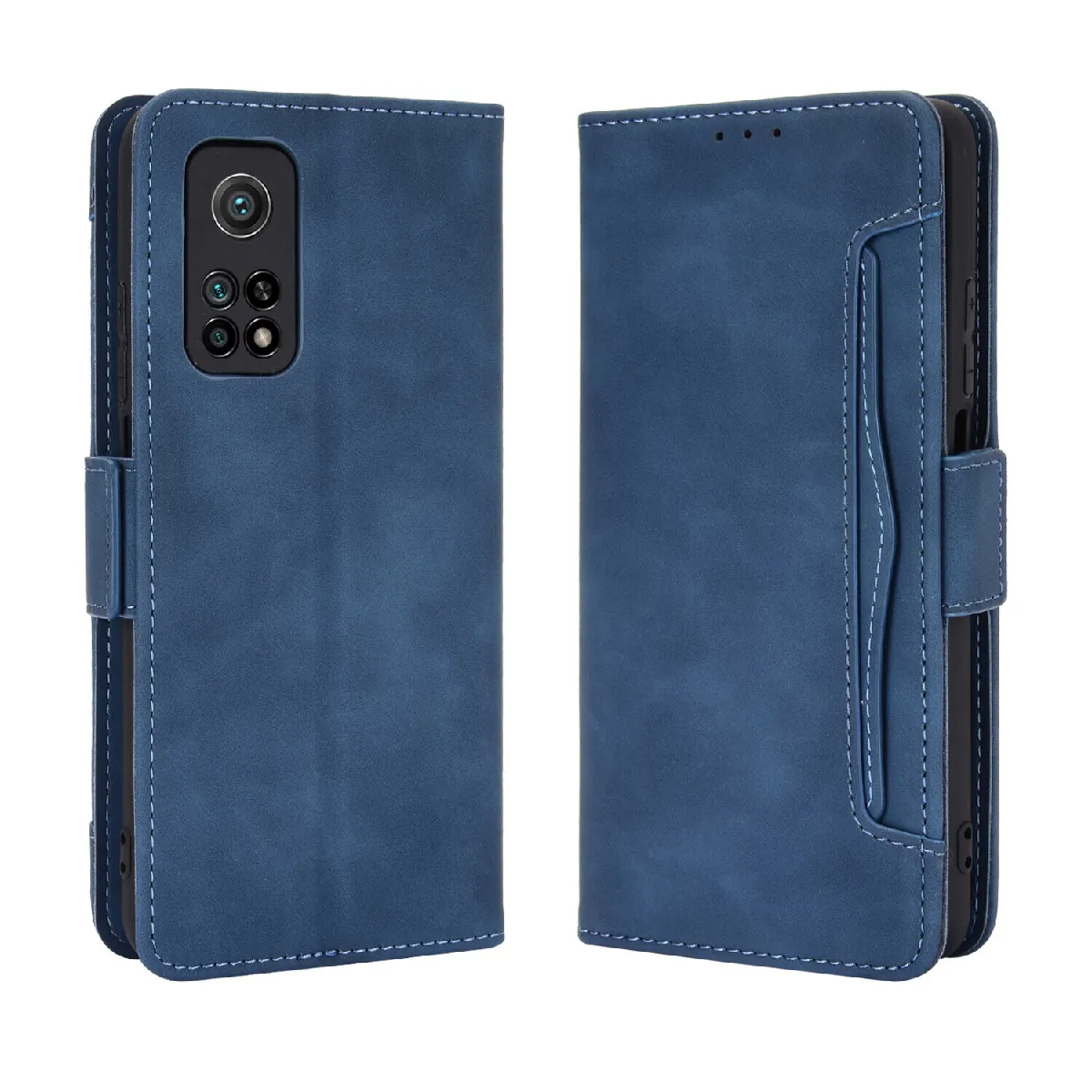 Générique Bleu Étui Portefeuille En Similicuir Xiaomi 10T / Xiaomi 10T Pro